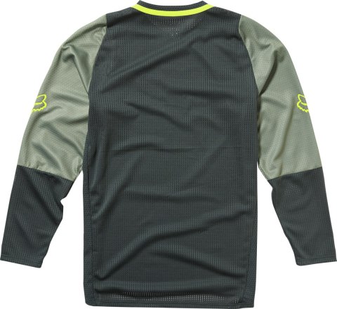 KOSZULKA ROWEROWA FOX JUNIOR Z DŁUGIM RĘKAWEM DEFEND EMERALD YL KOSZULKA ROWEROWA FOX JUNIOR Z DŁUGIM RĘKAWEM DEFEND EMERALD YL