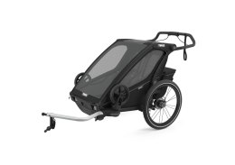 Przyczepka rowerowa dla dziecka - THULE Chariot Sport 2 - Midnight Black