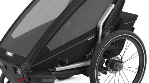 Przyczepka rowerowa dla dziecka - THULE Chariot Sport 2 - Midnight Black Przyczepka rowerowa dla dziecka - THULE Chariot Sport 2 - Midnight Black