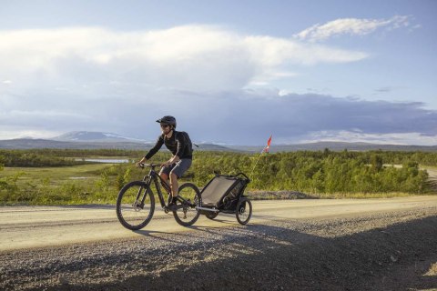 Przyczepka rowerowa dla dziecka - THULE Chariot Sport 2 - Midnight Black Przyczepka rowerowa dla dziecka - THULE Chariot Sport 2 - Midnight Black