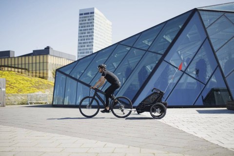 Przyczepka rowerowa dla dziecka - THULE Chariot Sport 2 - Midnight Black Przyczepka rowerowa dla dziecka - THULE Chariot Sport 2 - Midnight Black