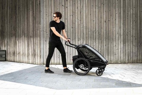 Przyczepka rowerowa dla dziecka - THULE Chariot Sport 2 - Midnight Black Przyczepka rowerowa dla dziecka - THULE Chariot Sport 2 - Midnight Black