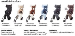 Fotelik rowerowy Bobike exclusive Tour PLUS 1P rama toffee brown