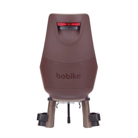 Fotelik rowerowy Bobike exclusive Maxi PLUS LED bagażnik toffee brown Fotelik rowerowy Bobike exclusive Maxi PLUS LED bagażnik toffee brown