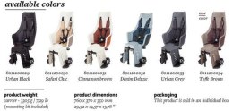Fotelik rowerowy Bobike exclusive Maxi PLUS bagażnik cinnamon brow