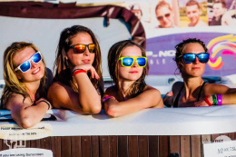 Okulary sportowe NEON Street BLACK, szkła zielone