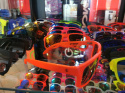 Okulary sportowe NEON Street ORANGE FLUO, szkła złote Okulary sportowe NEON Street ORANGE FLUO, szkła złote