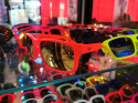 Okulary sportowe NEON Street ORANGE FLUO, szkła złote Okulary sportowe NEON Street ORANGE FLUO, szkła złote