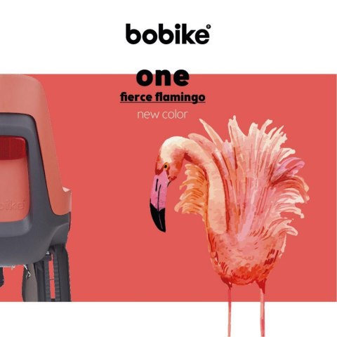 Fotelik rowerowy Bobike ONE mini fierce flamingo Fotelik rowerowy Bobike ONE mini fierce flamingo