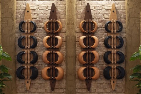 Hantle NOHrD SwingBell 2-8 Kg z tablicą Board Classic Orzech Skóra Hantle NOHrD SwingBell 2-8 Kg z tablicą Board Classic Orzech Skóra