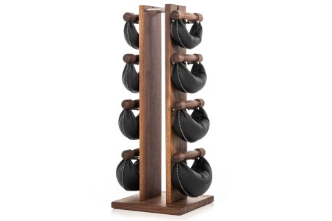 Hantle NOHrD SwingBell 2-8 Kg ze stojakiem Tower Classic Orzech Skóra Hantle NOHrD SwingBell 2-8 Kg ze stojakiem Tower Classic Orzech Skóra