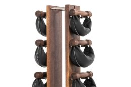 Hantle NOHrD SwingBell 2-8 Kg ze stojakiem Tower Classic Orzech Skóra