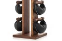 Hantle NOHrD SwingBell 2-8 Kg ze stojakiem Tower Classic Orzech Skóra