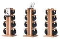 Hantle NOHrD SwingBell 2-8 Kg ze stojakiem Tower Classic Orzech Skóra