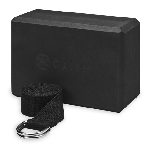 GAIAM ZESTAW KOSTKA DO JOGI Z PASKIEM BLACK 63248 GAIAM ZESTAW KOSTKA DO JOGI Z PASKIEM BLACK 63248