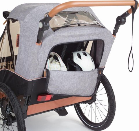 PRZYCZEPKA ROWEROWA BOBIKE MOOBE 2w1 grey PRZYCZEPKA ROWEROWA BOBIKE MOOBE 2w1 grey