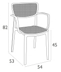 KRZESŁO SIESTA LOFT BIAŁE KRZESŁO SIESTA LOFT BIAŁE