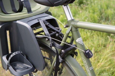 Fotelik rowerowy Bobike ONE maxi E-BD olive green Fotelik rowerowy Bobike ONE maxi E-BD olive green