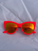 Okulary sportowe NEON COOL czerwone (red fluo), szkła czerwone Okulary sportowe NEON COOL czerwone (red fluo), szkła czerwone