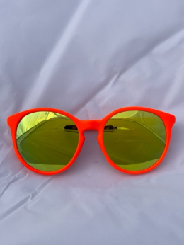 Okulary sportowe NEON Lover ORANGE, szkła złote