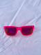Okulary sportowe NEON Street różowe (pink fluo) CLEAR MATT, szkła fioletowe