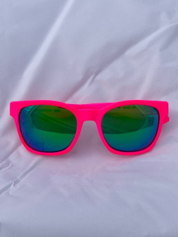 Okulary sportowe NEON Thor  różowe (pink fluo), szkła niebieskie