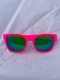 Okulary sportowe NEON Thor  różowe (pink fluo), szkła niebieskie