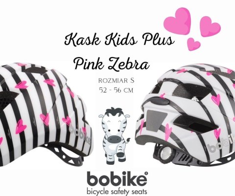 KASK Bobike KIDS Plus size S -PINKY ZEBRA KASK Bobike KIDS Plus size S -PINKY ZEBRA