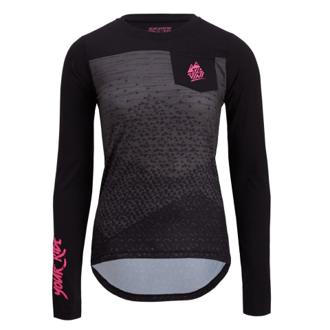 KOSZULKA ROWEROWA DAMSKA SILVINI ELLA BLACK PINK KOSZULKA ROWEROWA DAMSKA SILVINI ELLA BLACK PINK