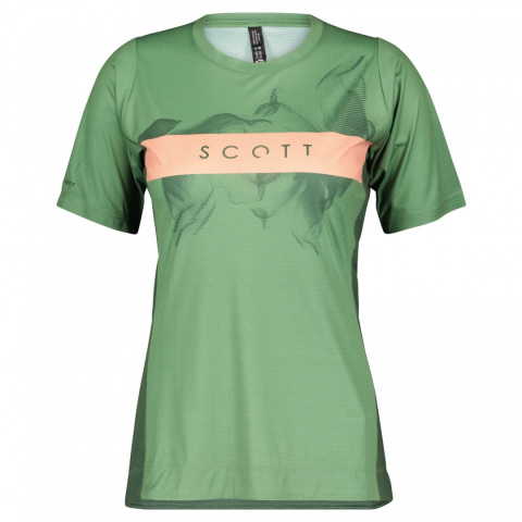 Damska Koszulka rowerowa SCOTT Trail Vertic Glade green/Crystal pink 289440 Damska Koszulka rowerowa SCOTT Trail Vertic Glade green/Crystal pink 289440