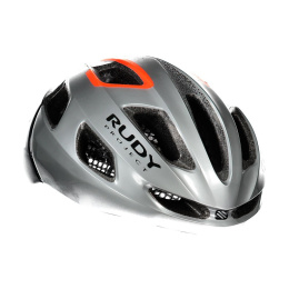 KASK ROWEROWY RUDY PROJECT STRYM GREY METALLIC RED FLUO
