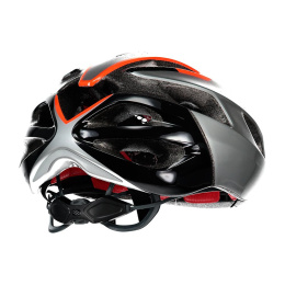 KASK ROWEROWY RUDY PROJECT STRYM GREY METALLIC RED FLUO