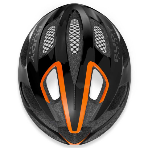 KASK SZOSOWY RUDY PROJECT STRYM BLACK ORANGE SHINY KASK SZOSOWY RUDY PROJECT STRYM BLACK ORANGE SHINY