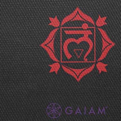 GAIAM MATA DO JOGI PREMIUM BLACK CHAKRA 6 MM 62610 GAIAM MATA DO JOGI PREMIUM BLACK CHAKRA 6 MM 62610