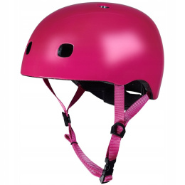KASK DZIECIĘCY MICRO MALINOWY ŚWIATEŁKO S(48-53CM)