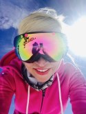 Gogle narciarskie NEON ASPEN I White Yellow Fluo, Szyba: Gold Gogle narciarskie NEON ASPEN I White Yellow Fluo, Szyba: Gold