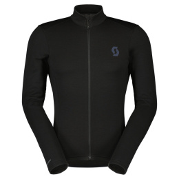SCOTT MĘSKA BLUZA KOSZULKA ROWEROWA GRAVEL WARM MERINO BLACK