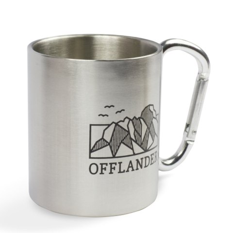 OFFLANDER KUBEK KEMPINGOWY Z KARABIŃCZYKIEM STALOWY 220ML OFFLANDER KUBEK KEMPINGOWY Z KARABIŃCZYKIEM STALOWY 220ML