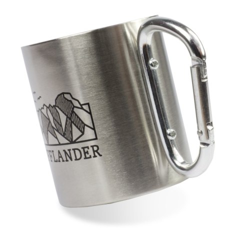 OFFLANDER KUBEK KEMPINGOWY Z KARABIŃCZYKIEM STALOWY 220ML OFFLANDER KUBEK KEMPINGOWY Z KARABIŃCZYKIEM STALOWY 220ML