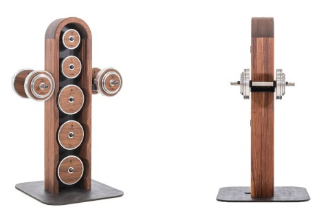 Zestaw obciążeń ze stojakiem NOHRD WeightPlate Tower Oak Dąb Zestaw obciążeń ze stojakiem NOHRD WeightPlate Tower Oak Dąb