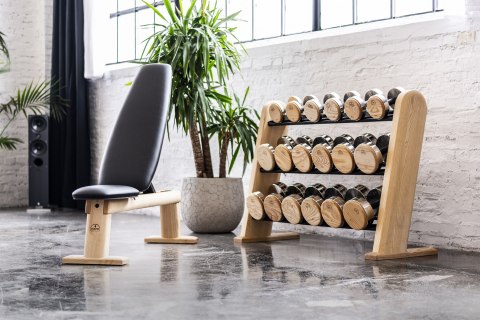 Ławka do wyciskania NOHrD Bench Press Oxbridge Wiśnia Skóra Ławka do wyciskania NOHrD Bench Press Oxbridge Wiśnia Skóra