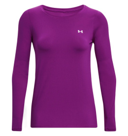 BLUZA DAMSKA UNDER ARMOUR HG ARMOUR LONG SLEEVE FIOLETOWY