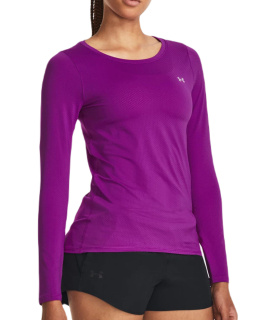 BLUZA DAMSKA UNDER ARMOUR HG ARMOUR LONG SLEEVE FIOLETOWY
