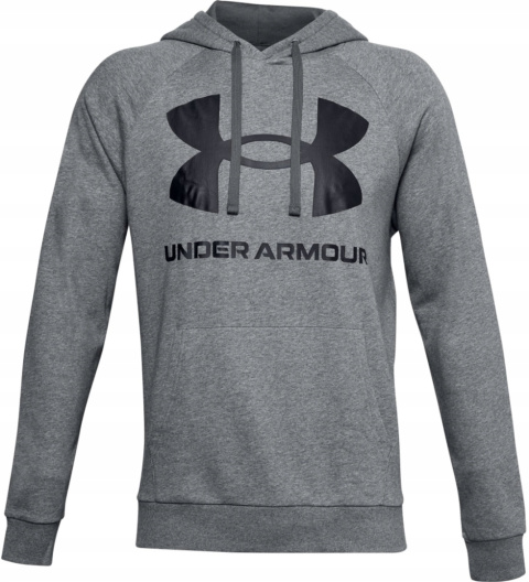 BLUZA MĘSKA UNDER ARMOUR RIVAL FLEECE BIG LOGO HD SZARA BLUZA MĘSKA UNDER ARMOUR RIVAL FLEECE BIG LOGO HD SZARA