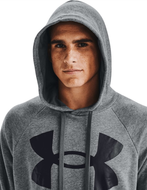 BLUZA MĘSKA UNDER ARMOUR RIVAL FLEECE BIG LOGO HD SZARA BLUZA MĘSKA UNDER ARMOUR RIVAL FLEECE BIG LOGO HD SZARA