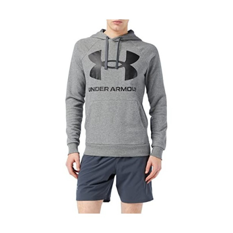 BLUZA MĘSKA UNDER ARMOUR RIVAL FLEECE BIG LOGO HD SZARA BLUZA MĘSKA UNDER ARMOUR RIVAL FLEECE BIG LOGO HD SZARA