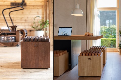 Krzesło z masażem NOHRD HedgeHock Oak Vintage Krzesło z masażem NOHRD HedgeHock Oak Vintage