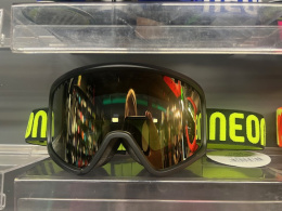 Gogle narciarskie NEON FORCE I Black Yellow Fluo, Szyba: Gold