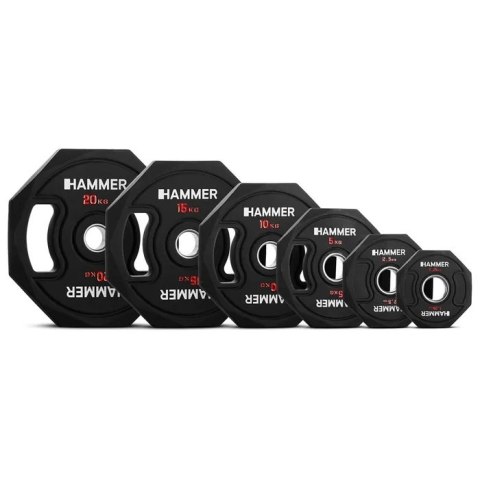 Obciążenie olimpijskie HAMMER OCTAGON 50 mm 2,5 kg Obciążenie olimpijskie HAMMER OCTAGON 50 mm 2,5 kg