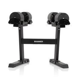 Zestaw hantli systemowych ze stojakiem HAMMER SMARTLOCK 2x32 kg